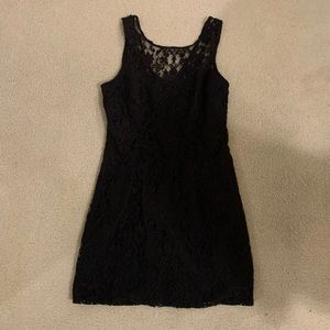 BB Dakota lace mesh black bodycon dress